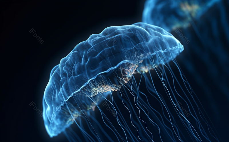 蓝色的水母在黑色的背景上浮动自然海洋生物图像,高清,摄影图,摄影图片,图片大全,摄影图免费下载